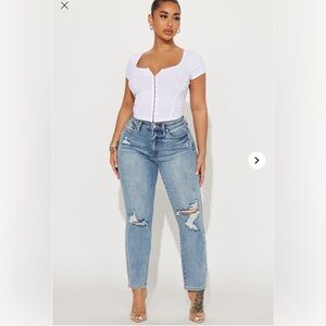 High rise mom jeans